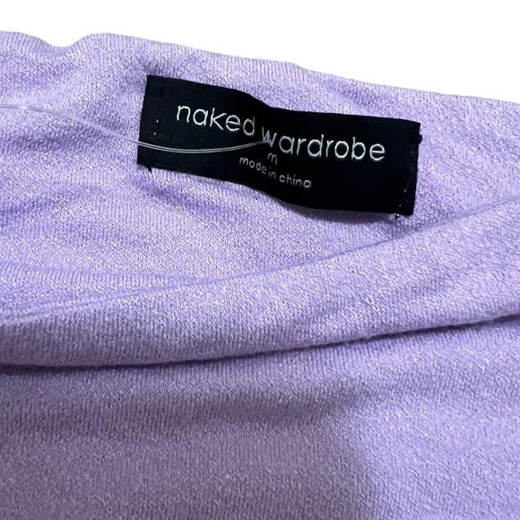 Naked Wardrobe Mock Neck Crop Top - Picture 5 of 5